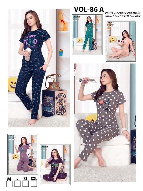 Summer Special Vol 86 A Printed Cotton Night Suit